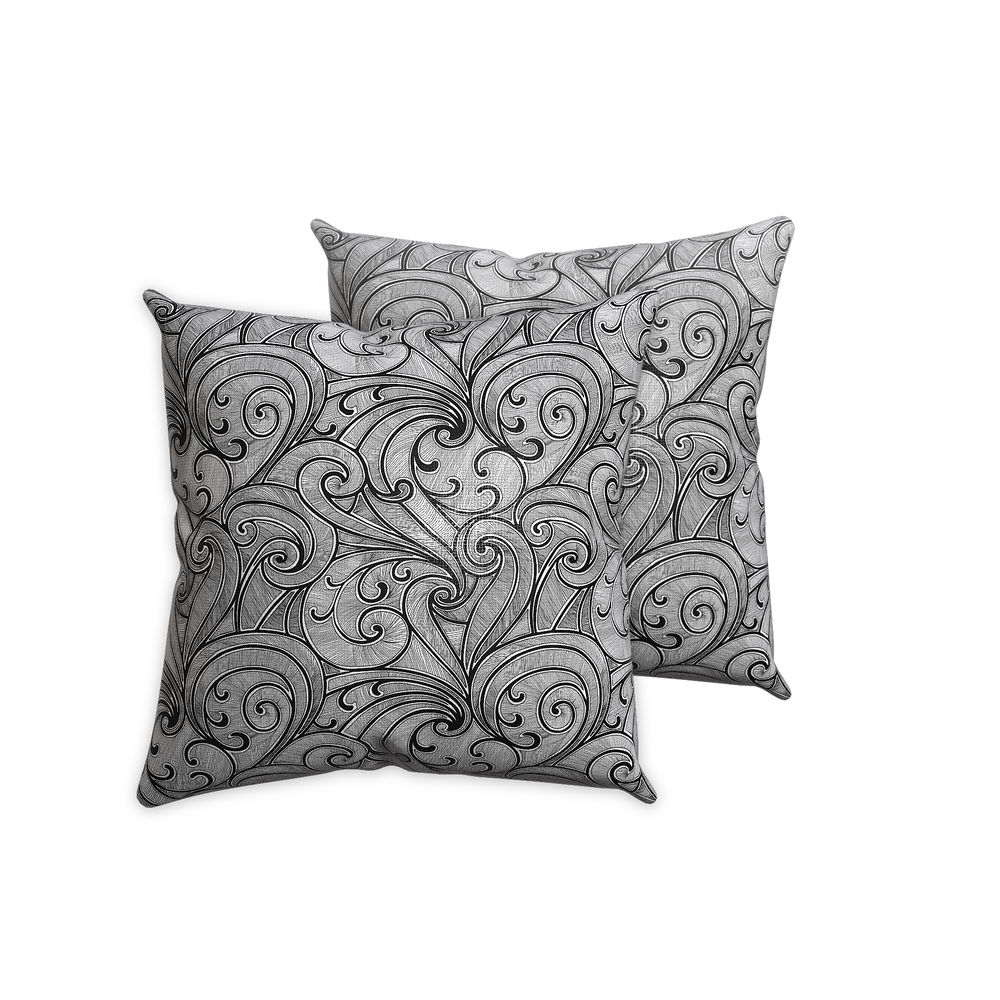 Sterling Caviar Pillow Covers