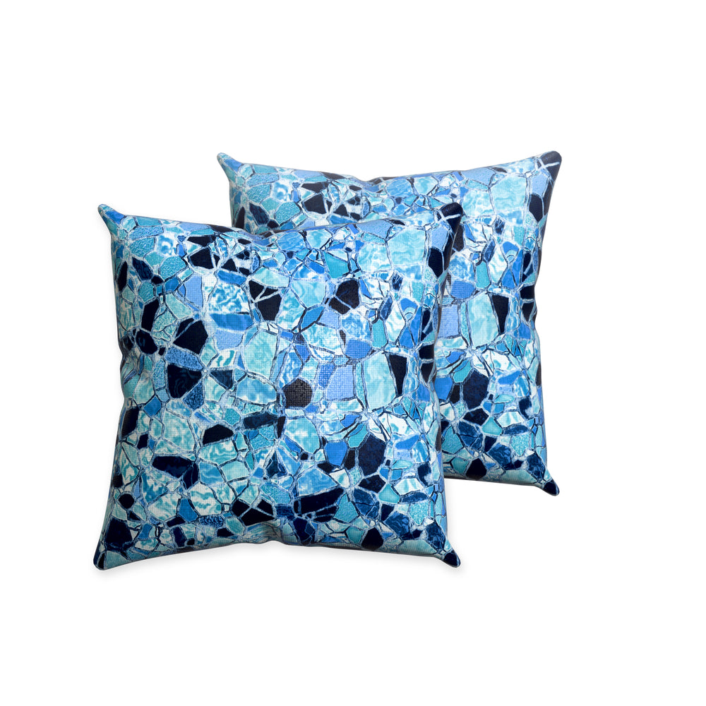 Elegant pillow covers in Camino Lagoon