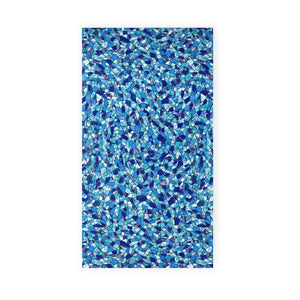 
                  
                    Load image into Gallery viewer, Luxurious Beach Towel in Beach Glass Pattern.
                  
                