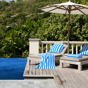 
                  
                    Load image into Gallery viewer, Cabana Blue Pool &amp;amp; Beach Towel
                  
                
