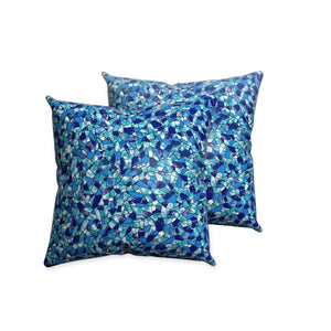 
                  
                    Load image into Gallery viewer, Elegant pillow covers in Beach Glass
                  
                