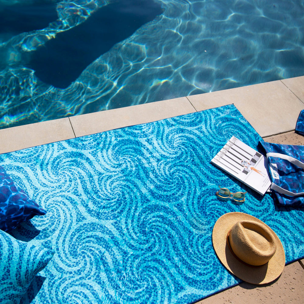 
                  
                    Load image into Gallery viewer, Imagine the perfect day by the pool with a Azura beach towel.
                  
                