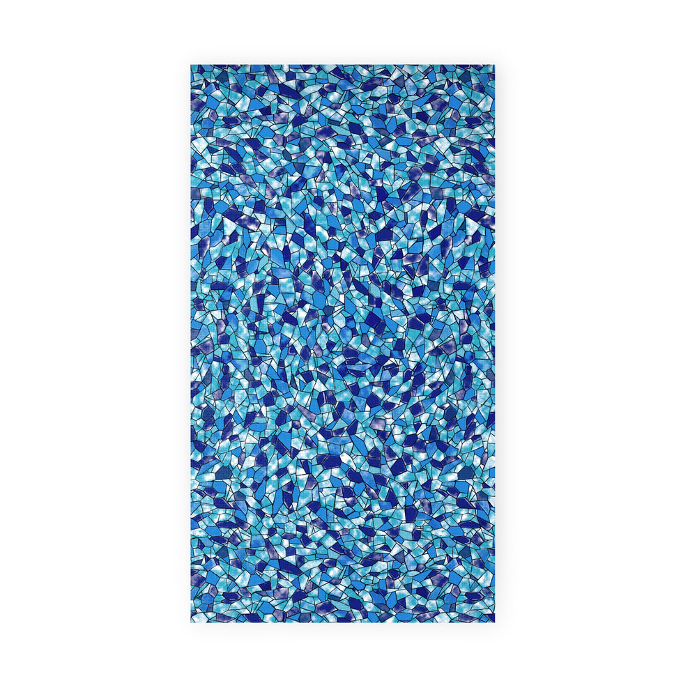 Luxurious Beach Towel in Beach Glass Pattern.