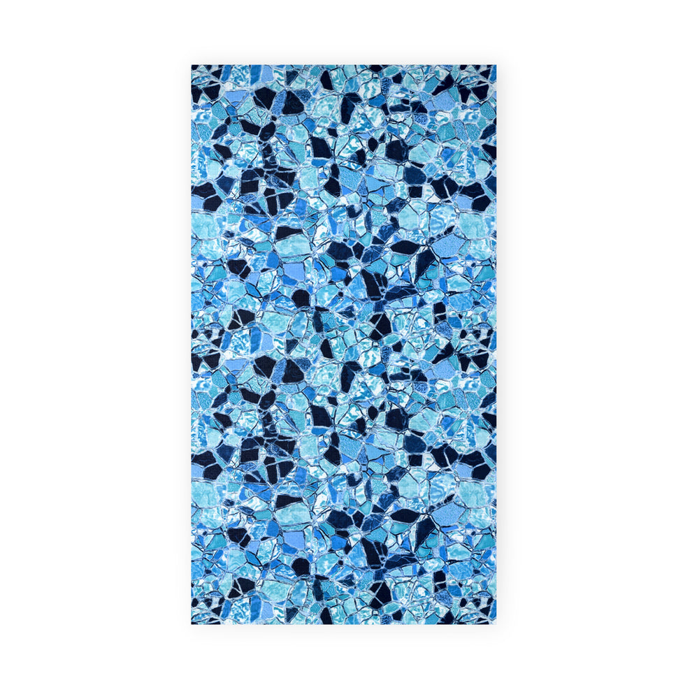 
                  
                    Load image into Gallery viewer, Luxurious Beach Towel in Camino Lagoon Pattern.
                  
                